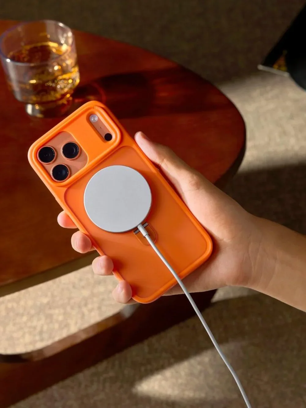 CASEKOO iPhone 17 Pro Case Ultra Magnetic Stand MagSafe Shockproof Orange